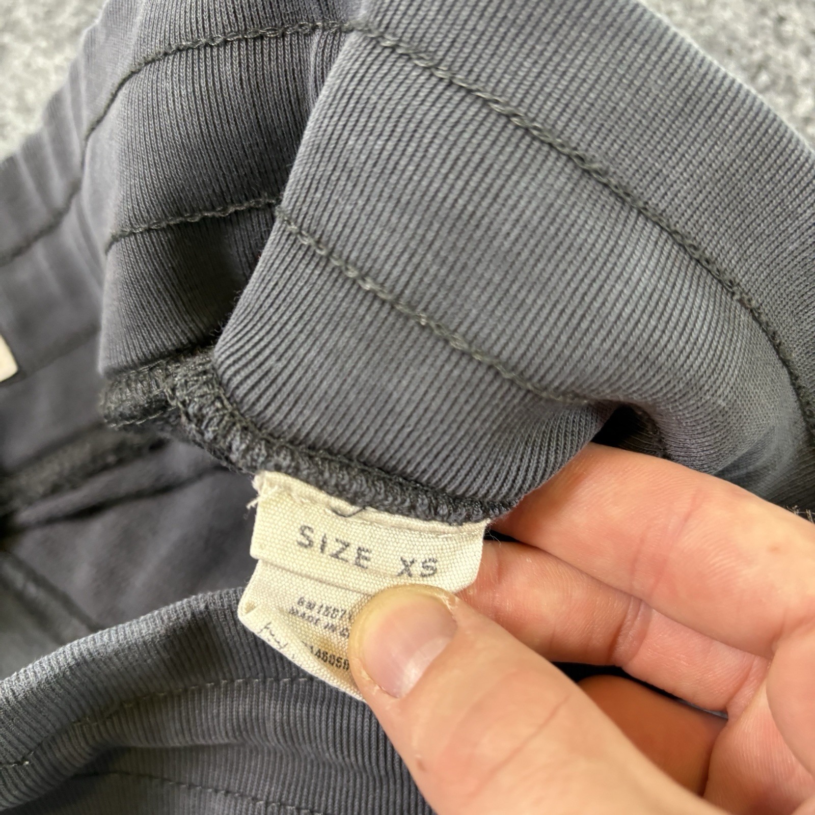 Buck Mason Wide Leg Sweatpants Women's Xs Gray Drawstring Vintage Interloop Pant — image 5 of 8
